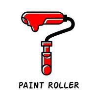 Paint roller icon vector illustration. Stock vector.