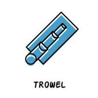 Trowel icon illustration. Stock vector. vector