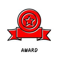 Award icon vector illustration. Stock vector.