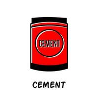 Cement icon vector illustration. Stock vector.