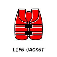 Life jacket icon vector illustration. Stock vector.