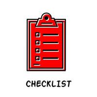 Checklist icon vector illustration. Stock vector.