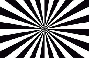 Black and White Radial Pattern - Graphic Design Vector
