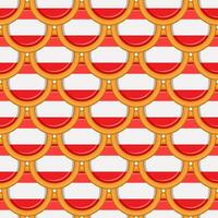 Pattern cookie with flag country Latvia in tasty biscuit vector