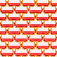Pattern cookie with flag country Latvia in tasty biscuit vector