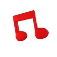 3D Blue Music Note png