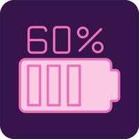 60 Percent Vector Icon