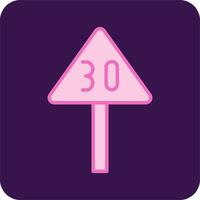 Speed Limit Vector Icon