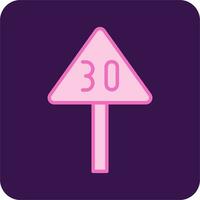 Speed Limit Vector Icon