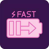 Fast Charge Vector Icon