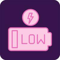 Low Battery Vector Icon