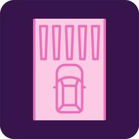 Zebra Crossing Vector Icon