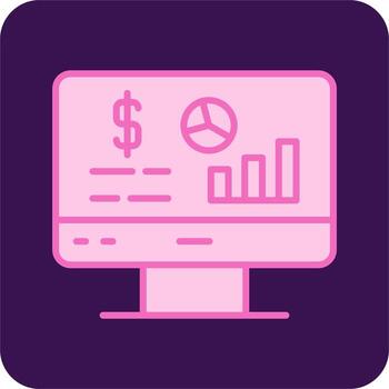 icono de vector de análisis de datos