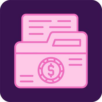 icono de vector de carpeta