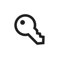 llave icono vector diseño ilustración