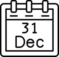 December 31 Vector Icon