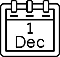 December 1 Vector Icon