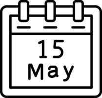 May 15 Vector Icon