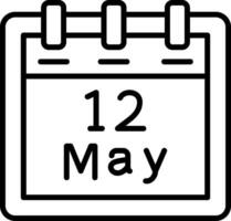 May 12 Vector Icon