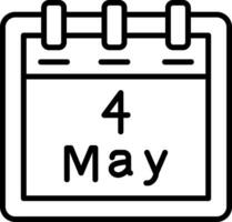 May 4 Vector Icon