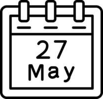 May 27 Vector Icon