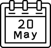 May 20 Vector Icon