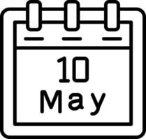 May 10 Vector Icon