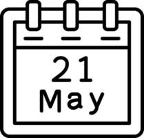 May 21 Vector Icon