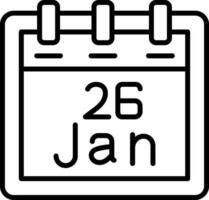 January 26 Vector Icon