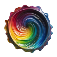 une vortex arc en ciel liquide. ai-généré. png