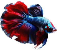 A painting of a Betta fish. AI-Generated. png