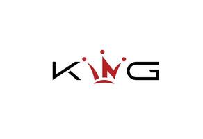 king logo with in crown vector