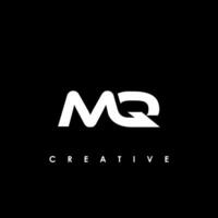 mq letra inicial logo diseño modelo vector ilustración