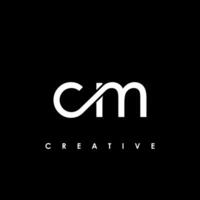 CM Letter Initial Logo Design Template Vector Illustration