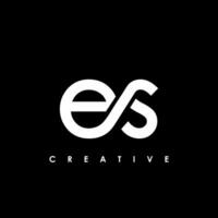 ES Letter Initial Logo Design Template Vector Illustration