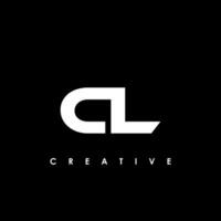 cl letra inicial logo diseño modelo vector ilustración