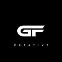 GF Letter Initial Logo Design Template Vector Illustration