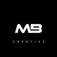 MB Letter Initial Logo Design Template Vector Illustration