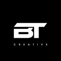 BT Letter Initial Logo Design Template Vector Illustration