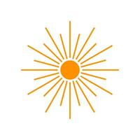 sun icon graphic vector design illustration