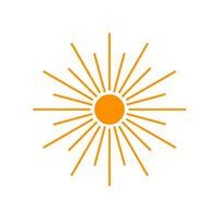 sun icon graphic vector design illustration