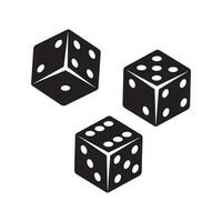 Dice Icon Vector Design Symbol illustration