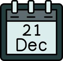 December 21 Vector Icon