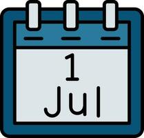 July 1 Vector Icon