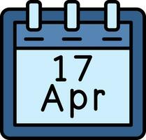 April 17 Vector Icon