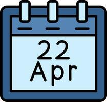 April 22 Vector Icon