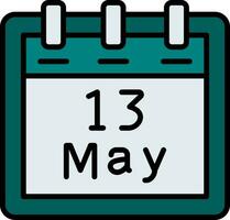 May 13 Vector Icon