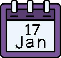 January 17 Vector Icon