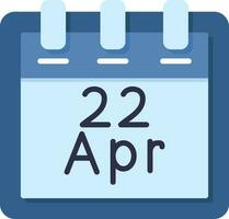 April 22 Vector Icon