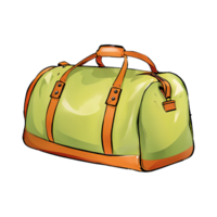 camping väska hand dragen tecknad serie stil illustration ai genererad png
